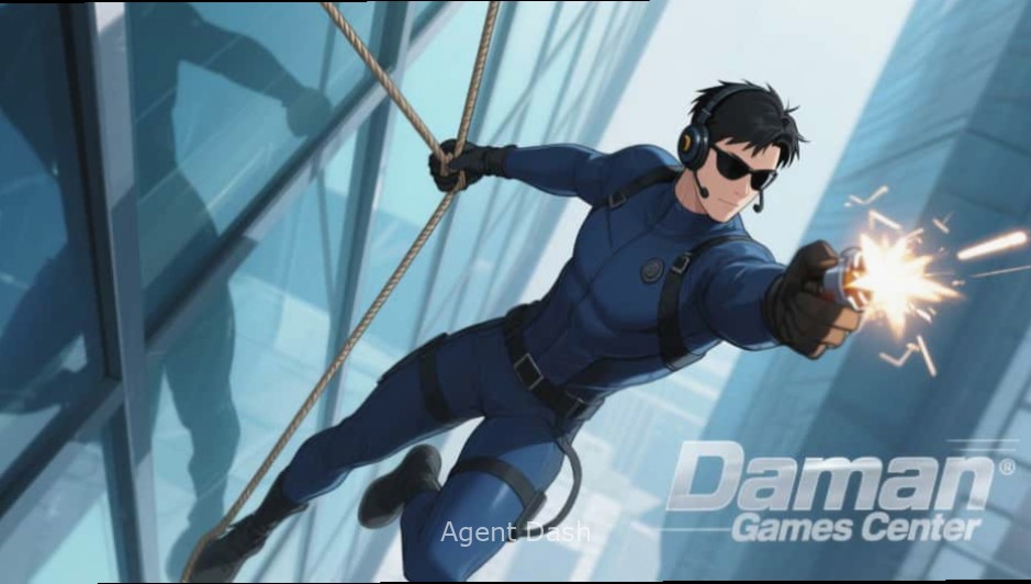 Agent Dash - Official Game Cover Agent Dash game cover featuring Indian agent character in action